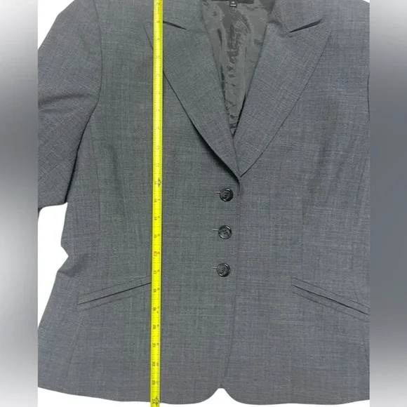 Antonio Melani Three Button Blazer Jacket Gray Size 14 - Picture 5 of 7